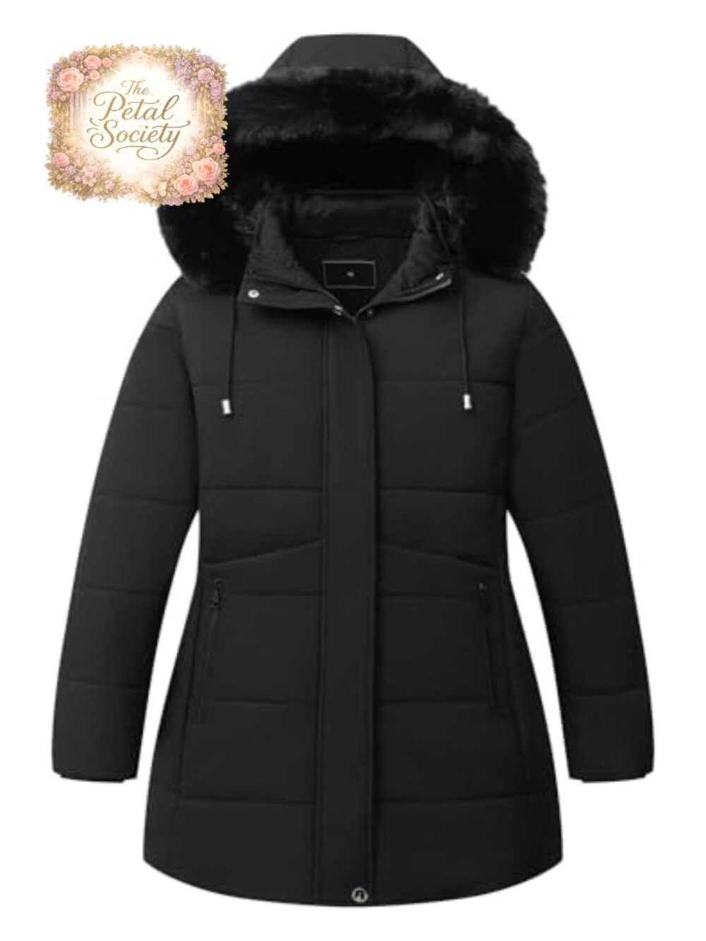 Women's Plus Size Winter Parka Down Coat Quilted Waterproof